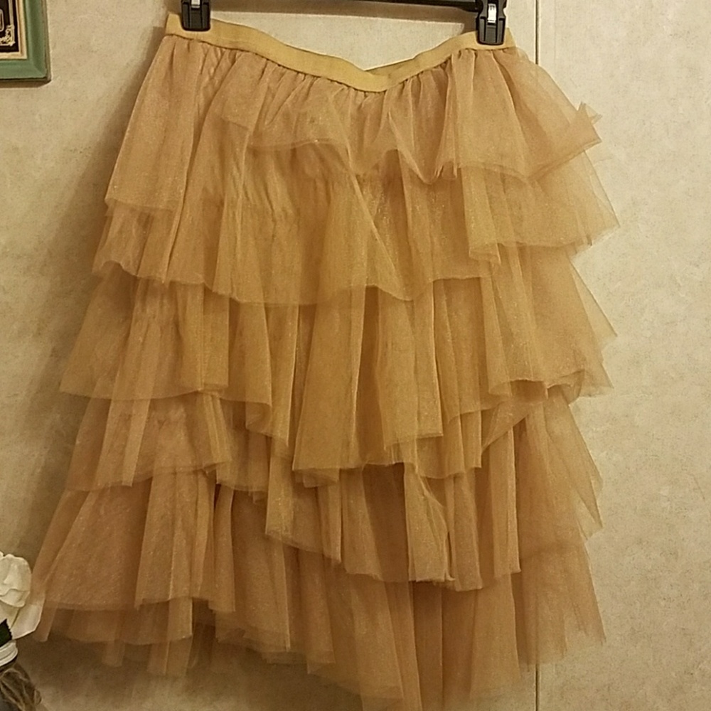 Lane Bryant Beige Tutu Skirt