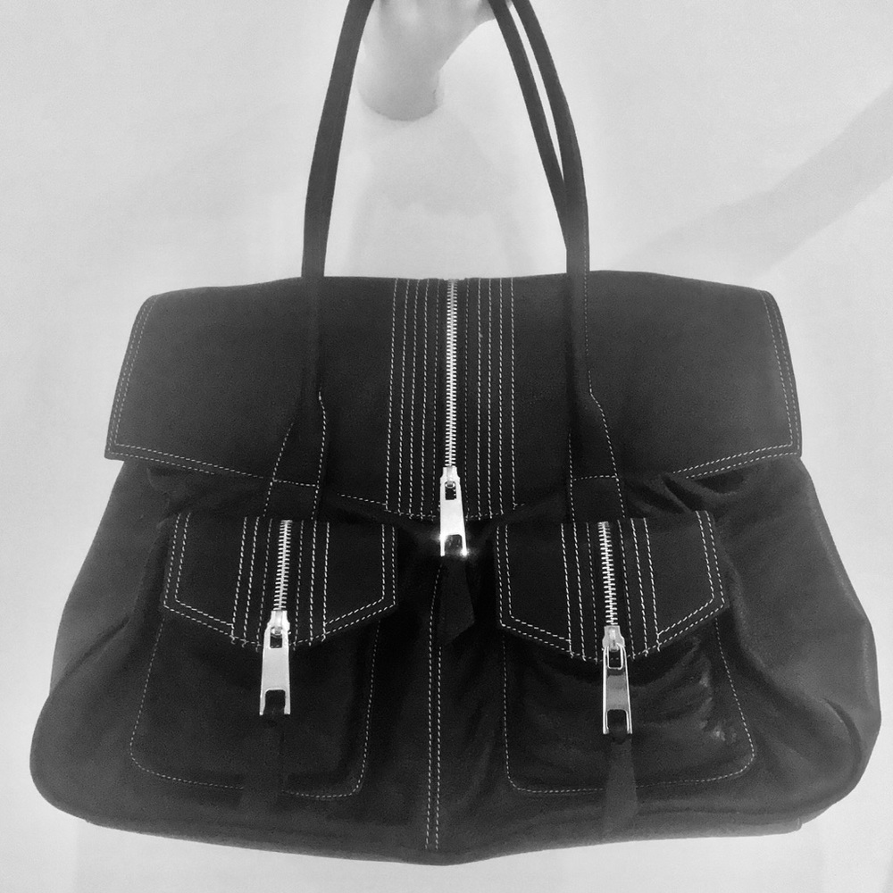 Aqua Madonna large new leather bag