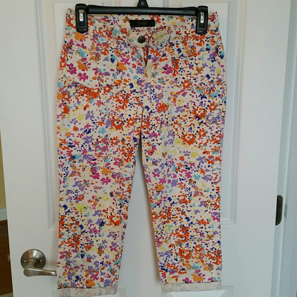 Girls Jessica Simpson Khaki Capris (Size 14)