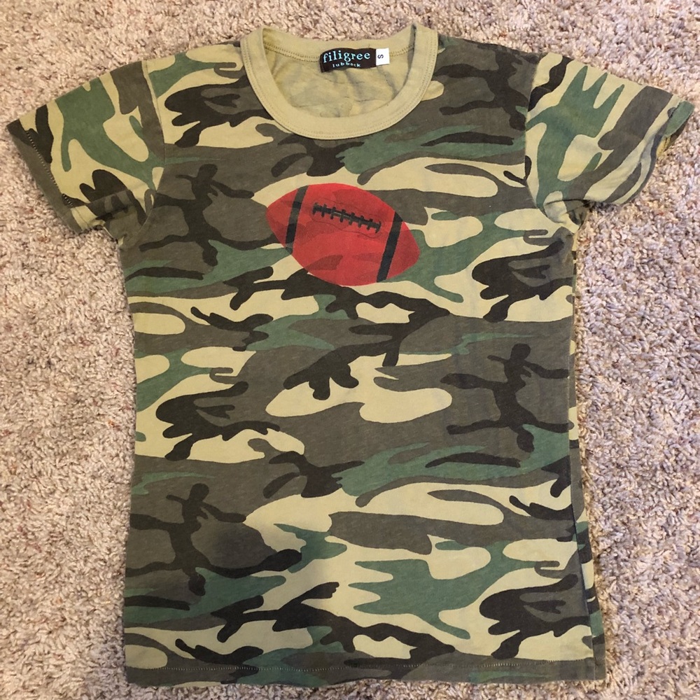 Camo Football T-shirt