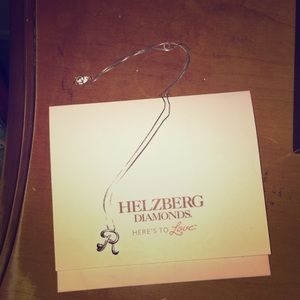 Initial R necklace 14-18” silver chain