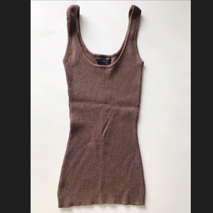 Brown tank top size XS