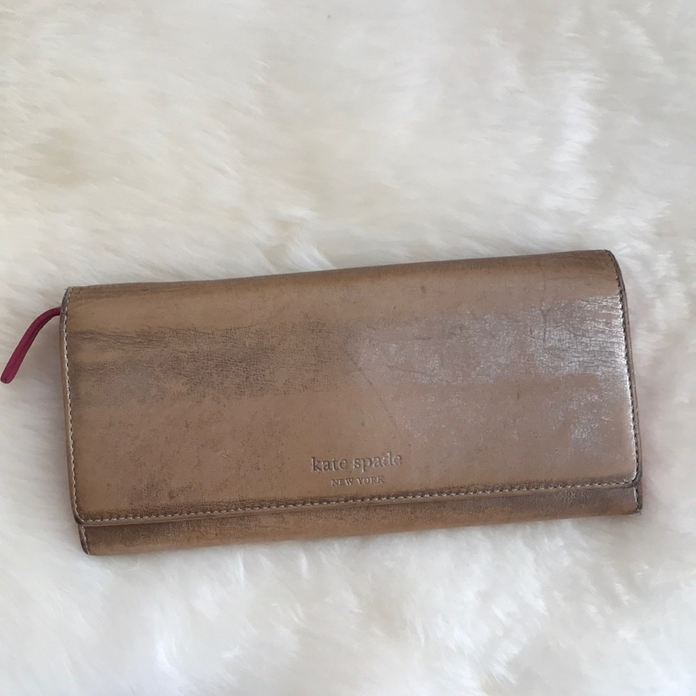 Vintage Y2K Kate Spade Metallic Wallet