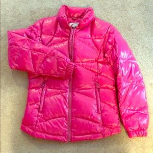 Michael Kors pink puffer coat 🎀