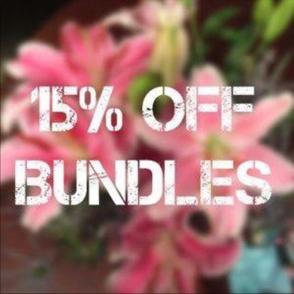 15% off bundles!!!