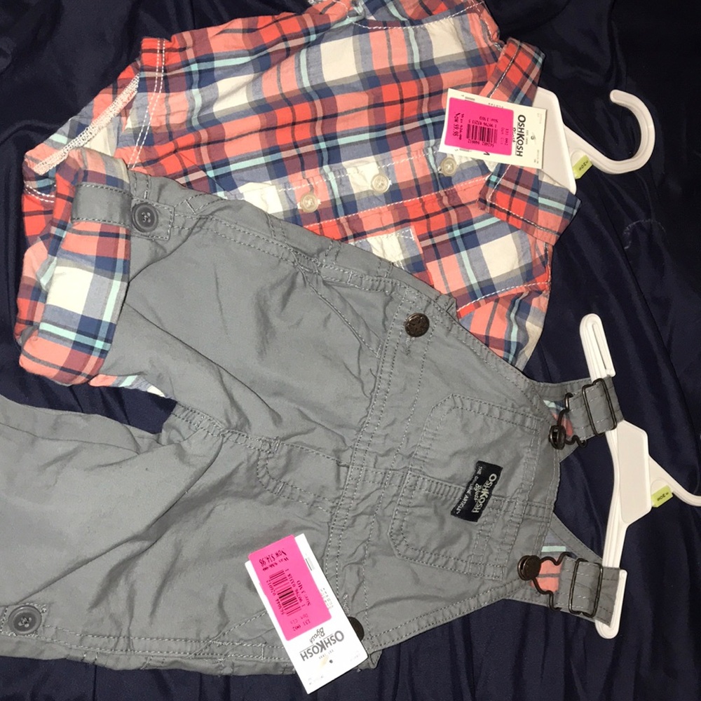 Infant brand new Oshkosh overall set
