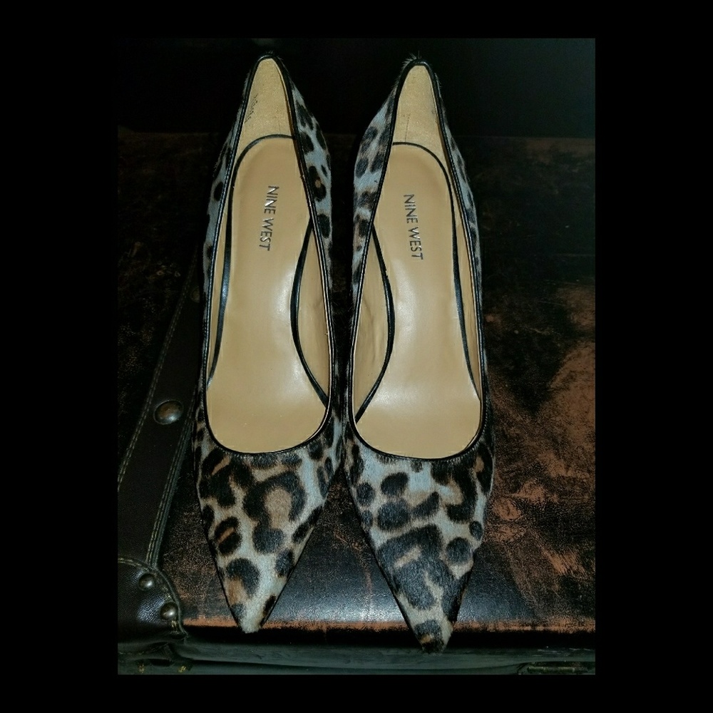 NWOT Nine West Tatiana Calf Hair Pump 11M
