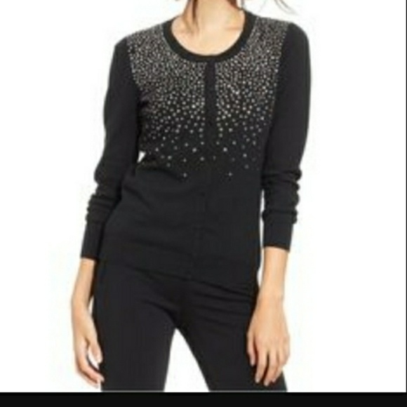 Macy's top knit long sleeve studded cardigan - Picture 6 of 6
