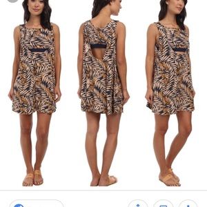 Free People tropical 2-fer in navy combo print!