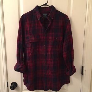 Red and Blue Oversized Flannel