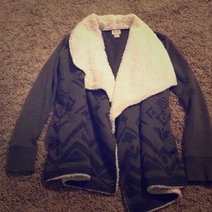 Cute green tribal warm sweater