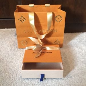 *authentic* Louis Vuitton box and shopping bag