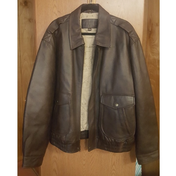 Mens Brown Leather Jacket 