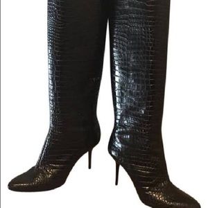 Croc leather Jimmy Choo Boots