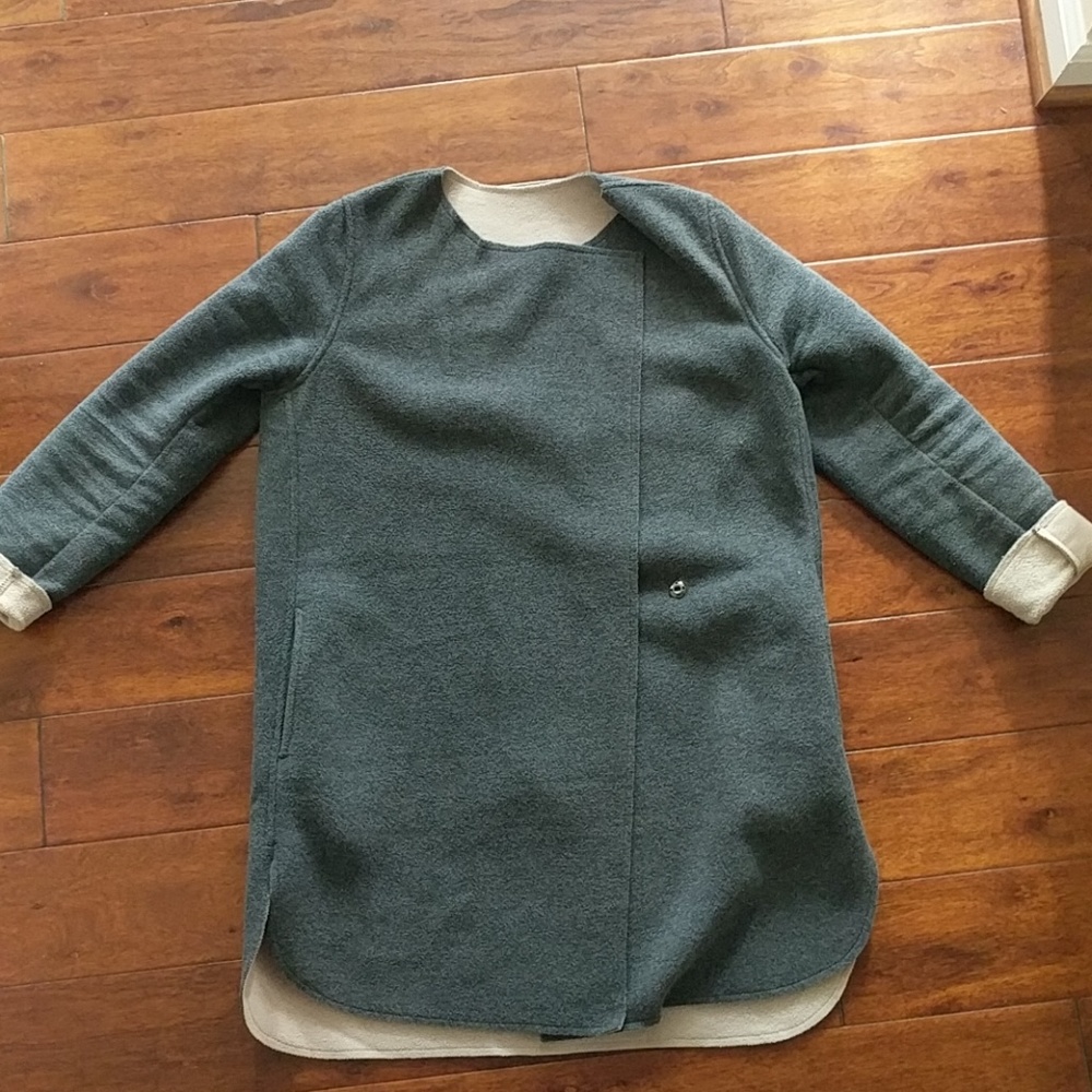 Womens Freesize Gray Fleece Jacket