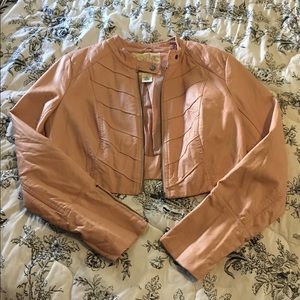 *Lightly Damaged* Pale Pink Crop Jacket