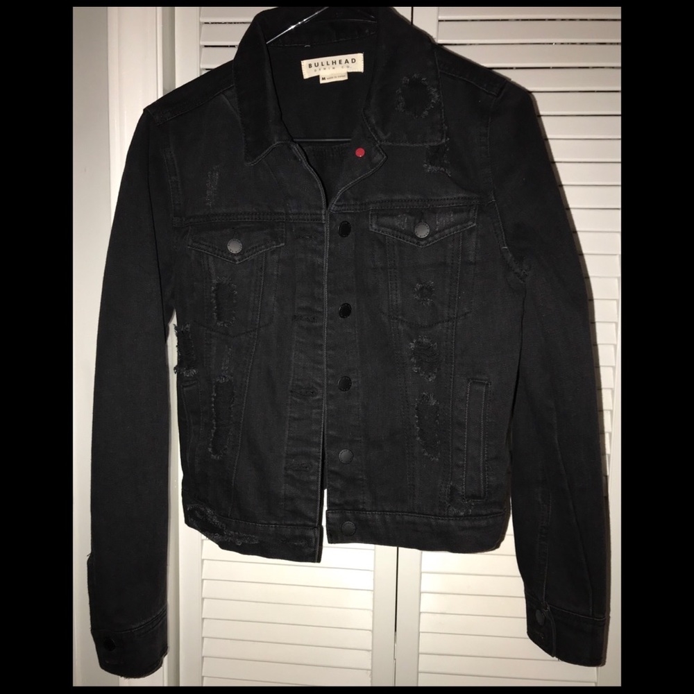 Bullhead PacSun black denim jacket