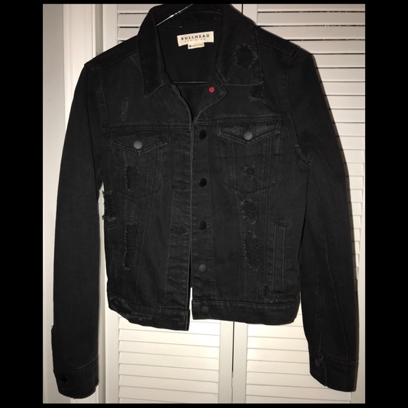 pacsun black denim jacket