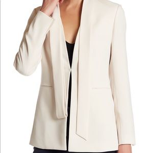 Theory admiral crepe jacket in pearl ivory size 4