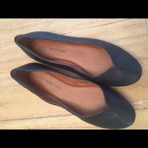 Lucky Brand Black Ballet Flats, Women’s 6.5