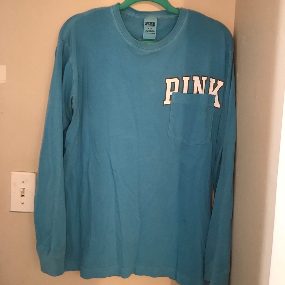 VS PINK oversized long sleeve tee