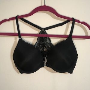 Adore Me black racerback bra