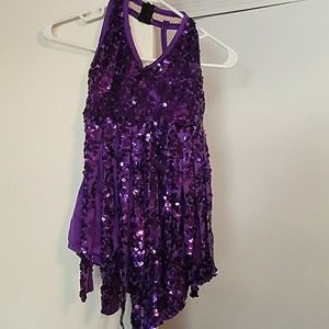 Dance Recital body suit with wristlets.