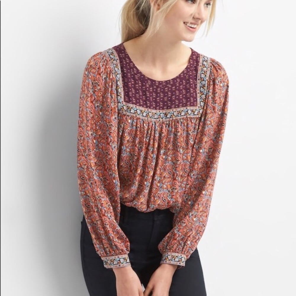 gap paisley shirt
