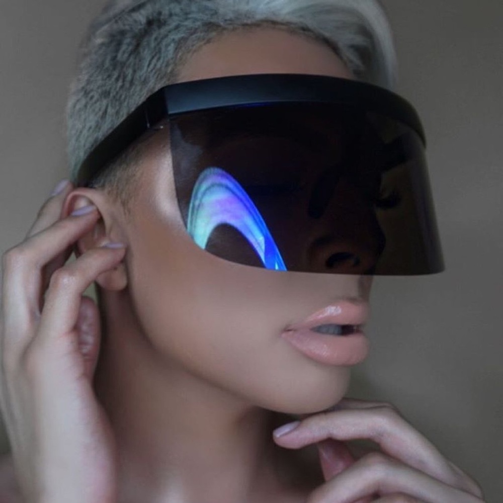 Nicki Minaj Oversized Shield Vision Sunglasses