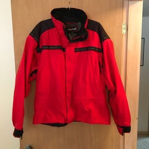 Marmot Red and Black Ski Jacket Mens L