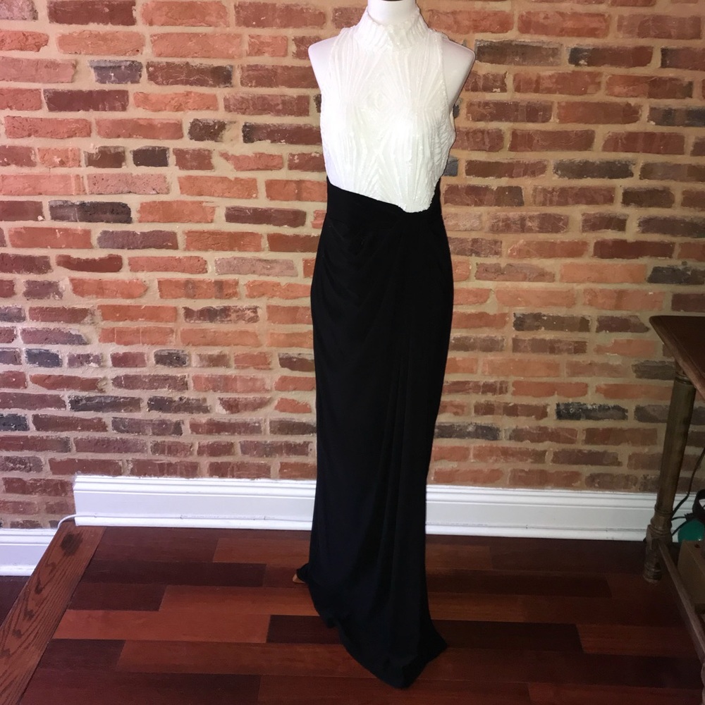 Black and White Ralph Lauren Gown - Size 4