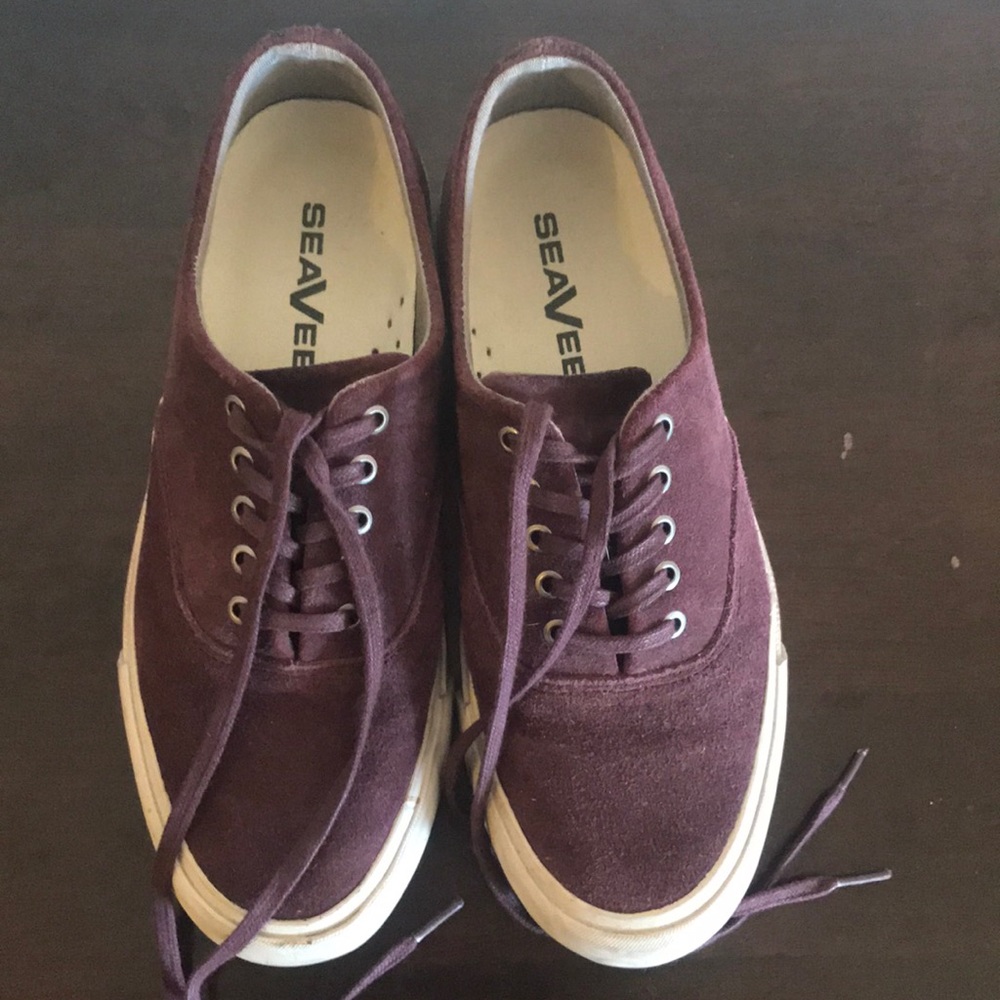 Purple suede sneakers (SeaVees)