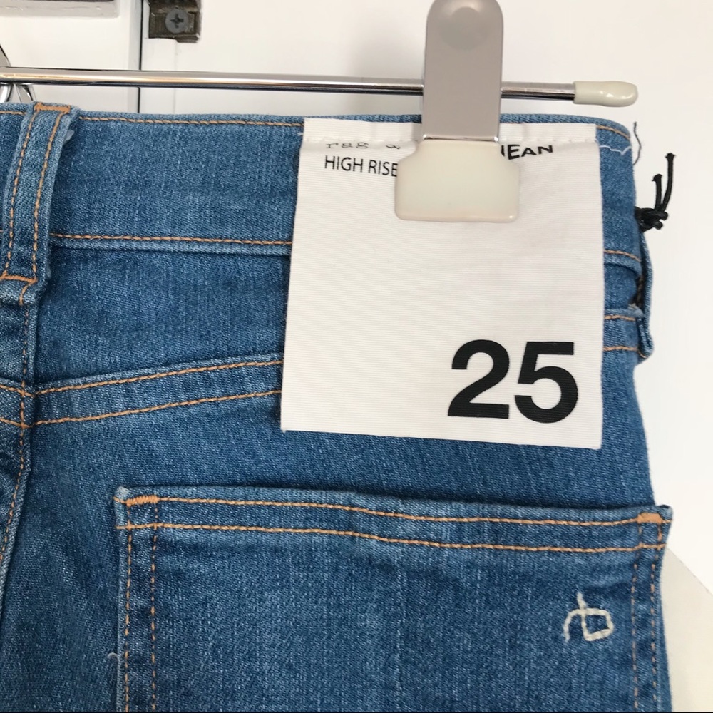 NWT Rag & Bone High Rise (10”) Light Wash Jeans - Picture 3 of 4