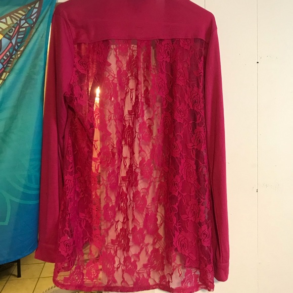 Lace button up - Picture 2 of 3