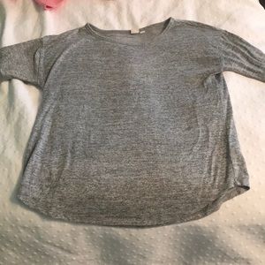 Grey short sleeve tee from Gap.