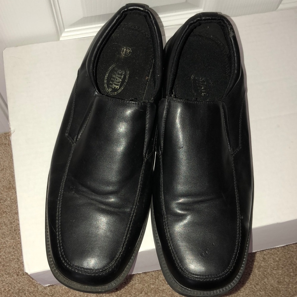 Men’s Black Leather Loafers/Slip Ons