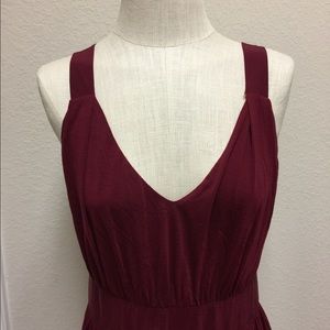 J crew maroon sz 6 jersey long dress
