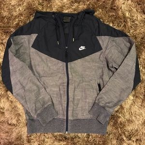 NIKE Track and Field Men’s Zip Hoodie Navy Size M