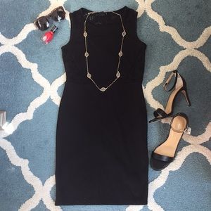 H&M Ponte Knit Lace Back Dress