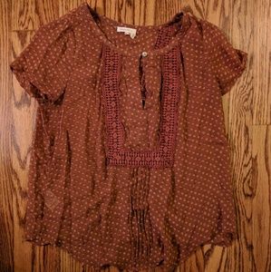 Anthropologie Meadow rue lightweight top