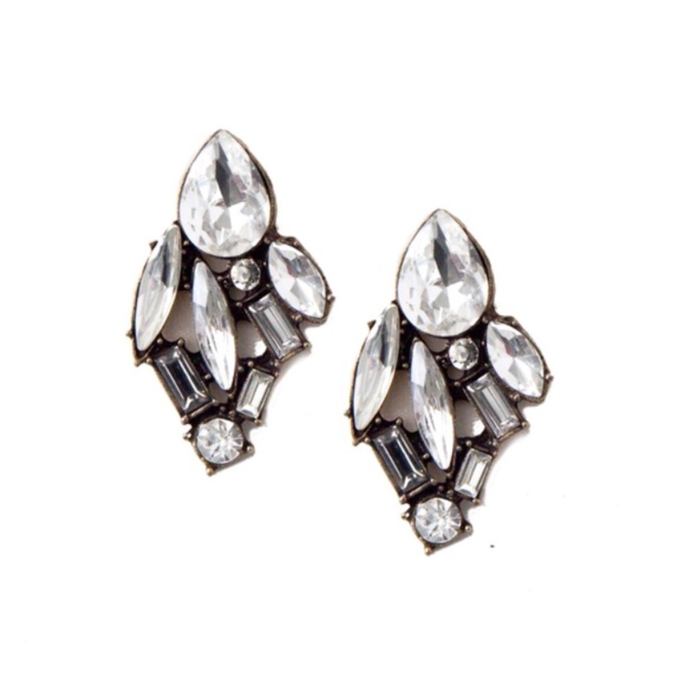 Antique Deco Crystal Studs