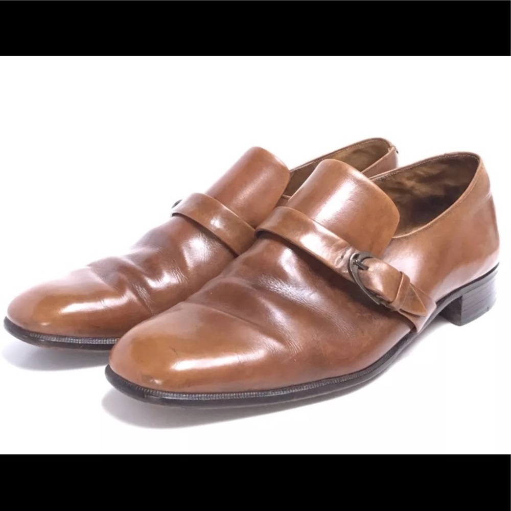Silver Wing Squire Honey Brown Leather Monk Bally