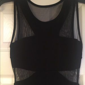 Lulis Small Women’s evening gown black mesh detail