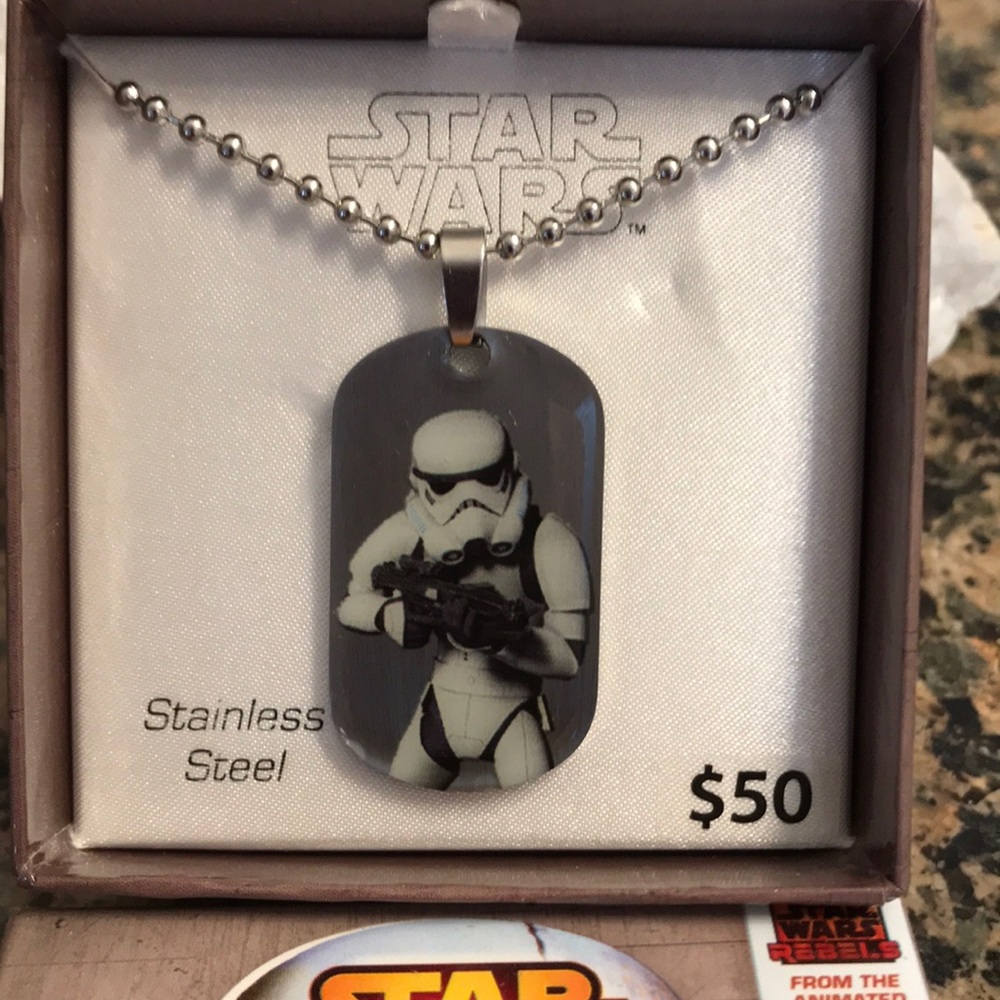 STAR WARS STORM TROOPER STAINLESS STEEL NWT