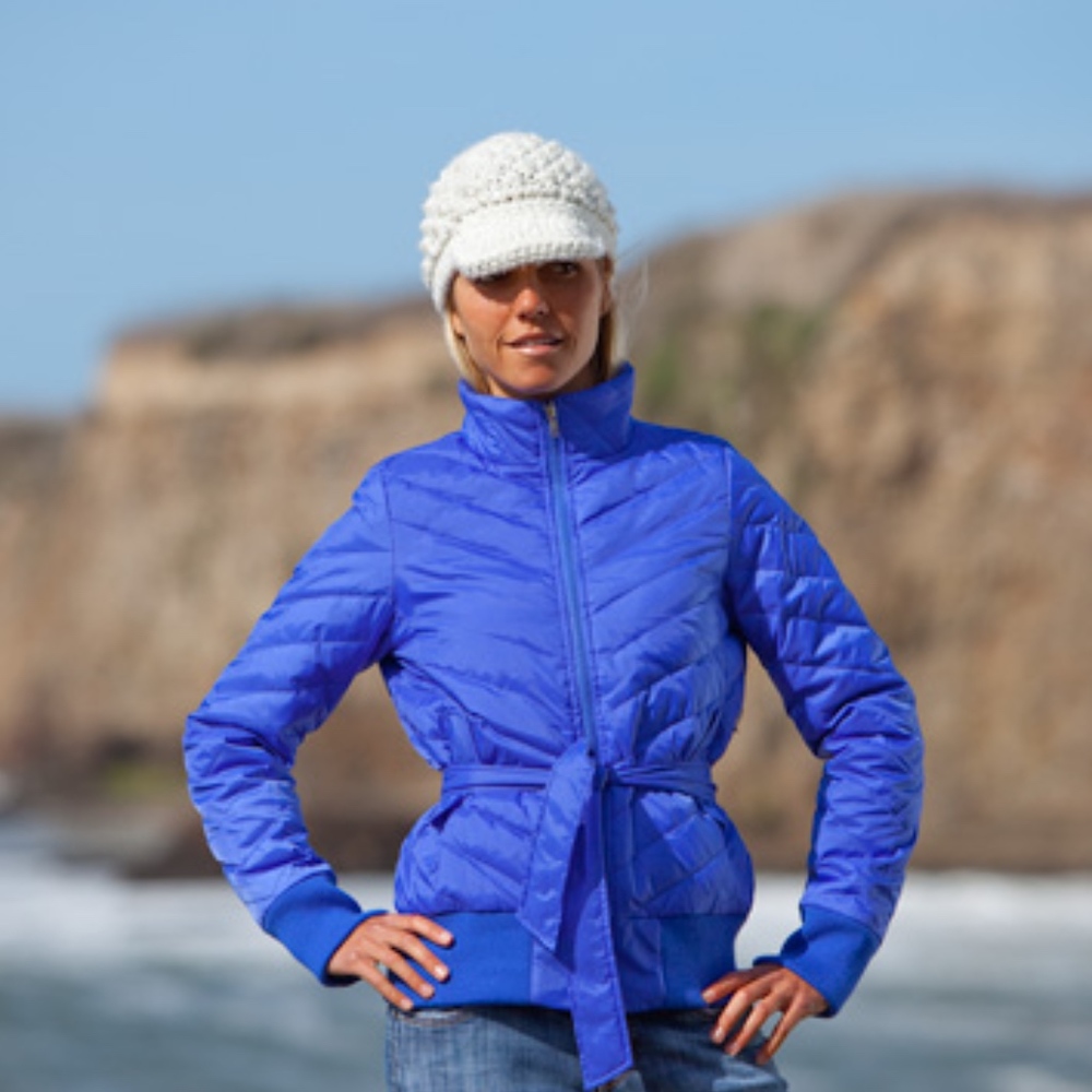 CARVE Altitude jacket 70% down,Blurple/NWT/ CUTE!