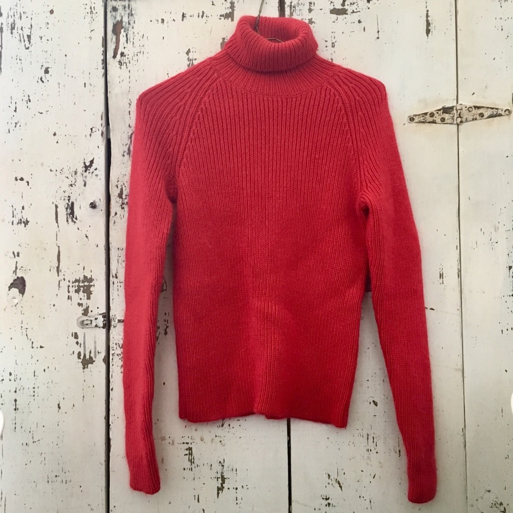 Red Turtleneck, Sz SM/4. Bergdorf Goodman.