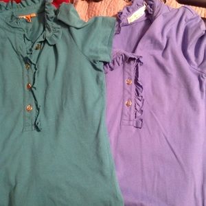 2 Tory Burch Lidia shirts