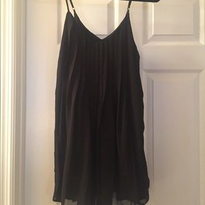 Urban outfitters black pleated small dress