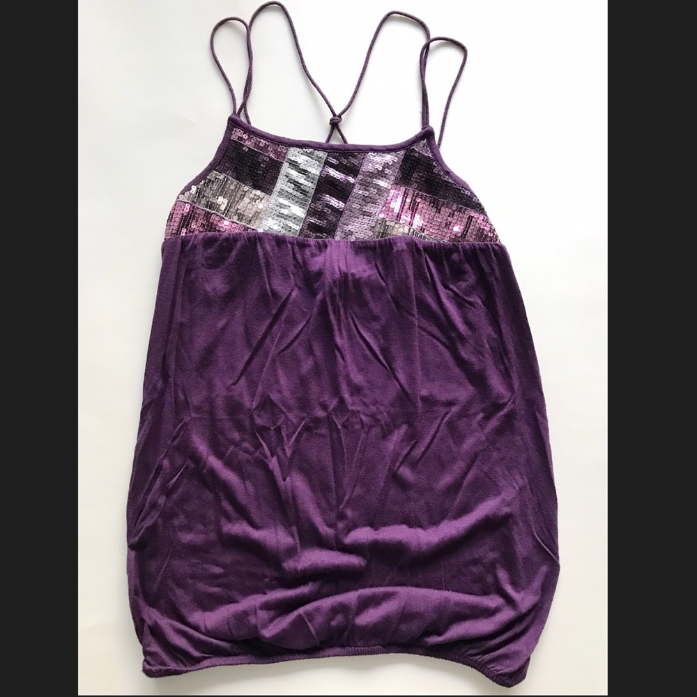 Purple tank top size S