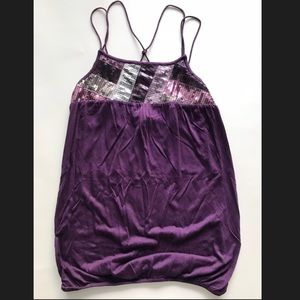 Purple tank top size S